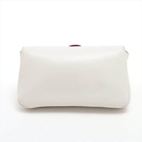 FENDI Leather Micro Monster Baguette Crossbody/Clutch Bag - Picture 2 of 11